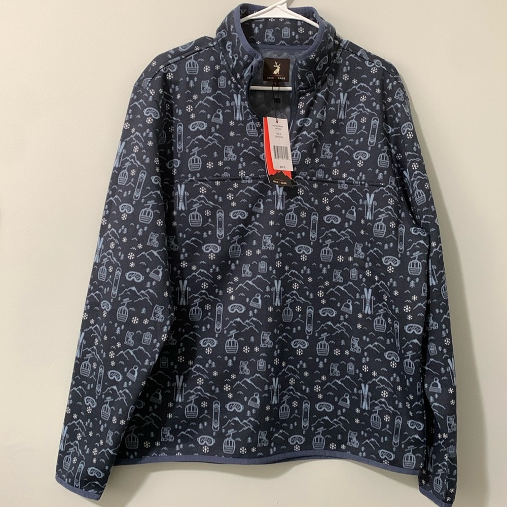 NWT Jack & Sage Liffty Fleece Quater Zipper Men’s size L